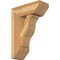 Ekena Millwork Funston Slat Rough Sawn Bracket w/ Offset Brace, Western Red Cedar, 8"W x 20"D x 28"H BKT0806X20X28FST06RWR - alternate 1